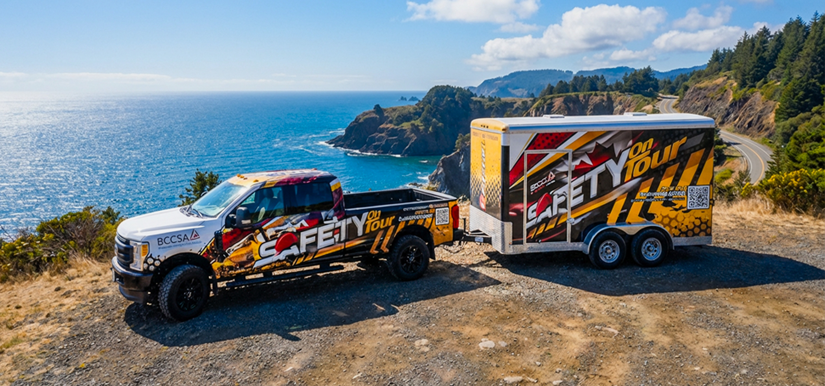 Safety on Tour Truck and Trailer