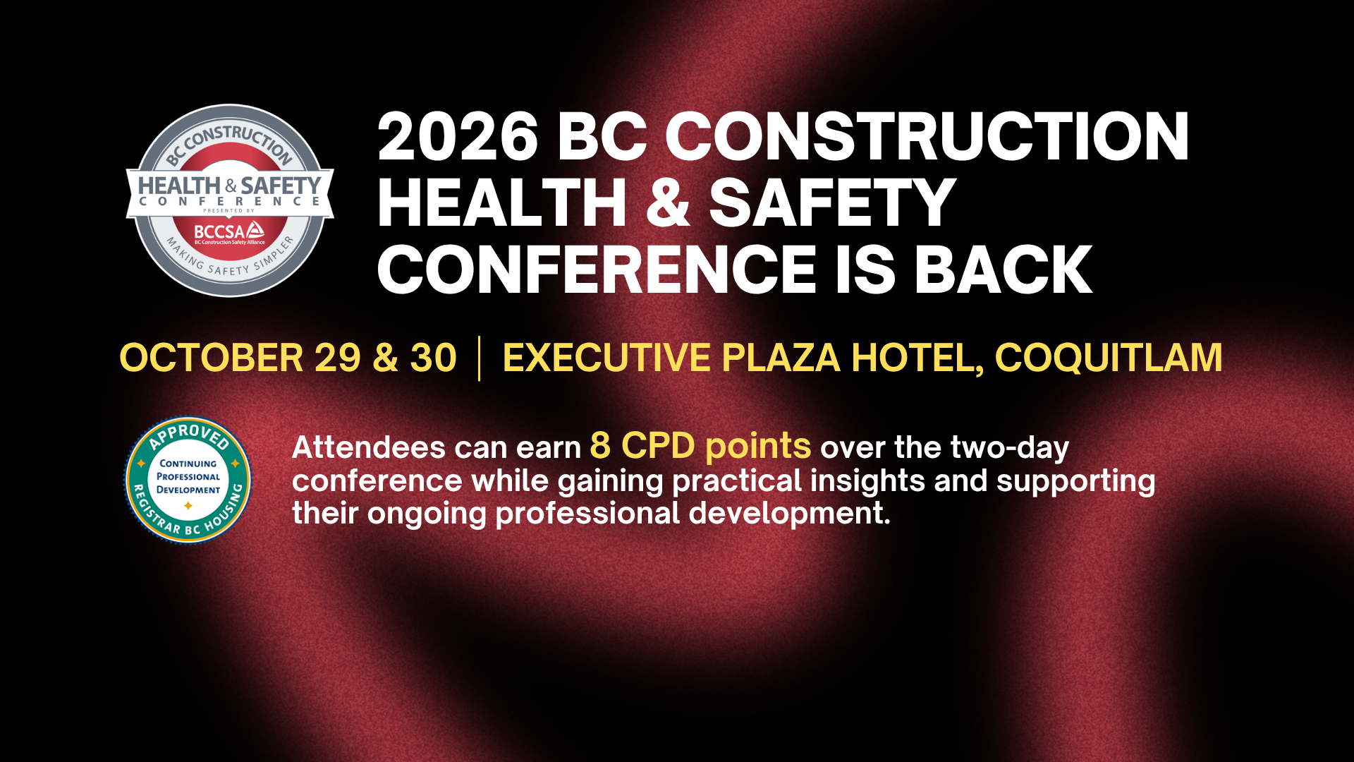 Earn up to 8 CPD points by attending our conference!